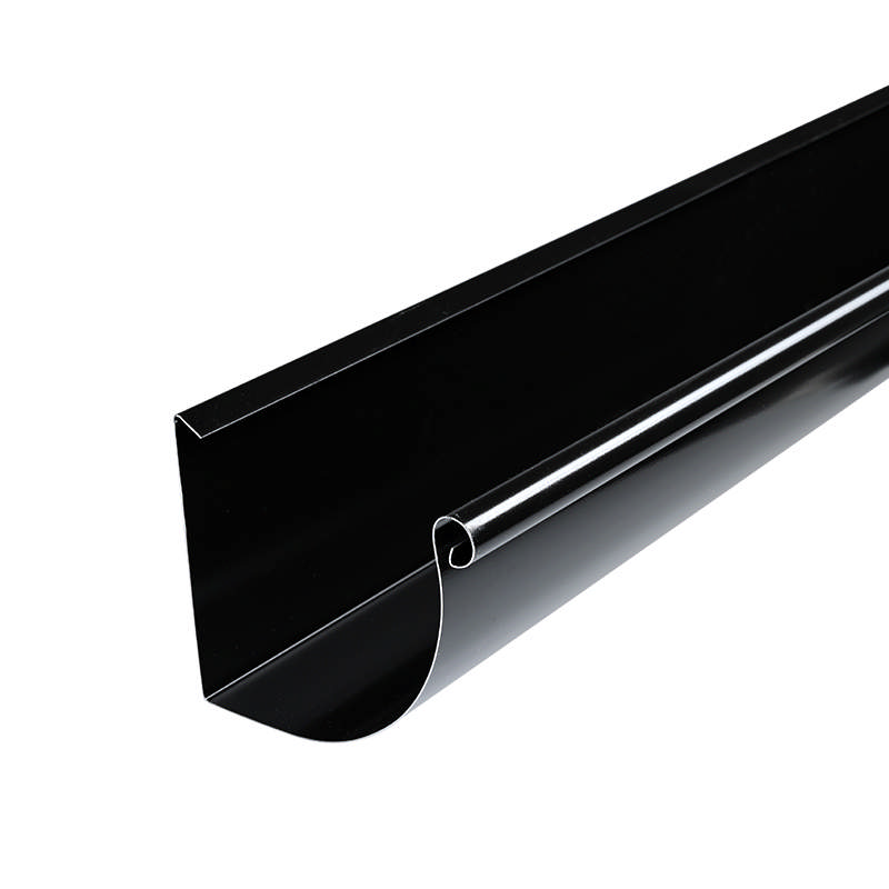 Sort Stål Ark. tagrende nr. 14 3 m