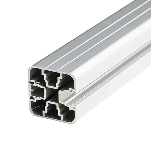 Glasrækv. topm. endestolpe hvid