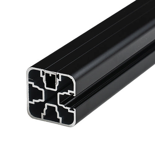 Glasrækv.topm. Endestolpe sort