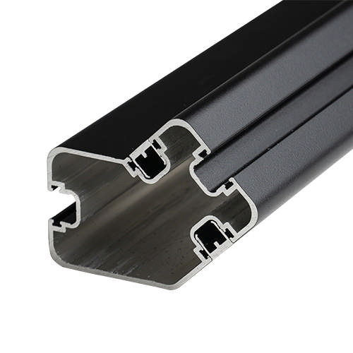 Glasrækv. topm. hj. Stolpe 45° sort