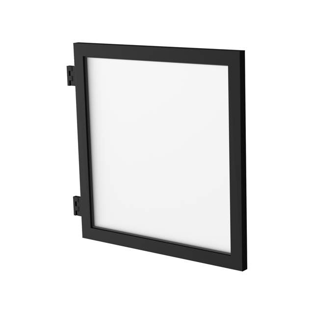 Port B878 x H905 lam.frostet glas sort