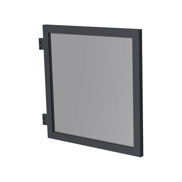 Port B878 x H905 lam.røgf. glas antrasit