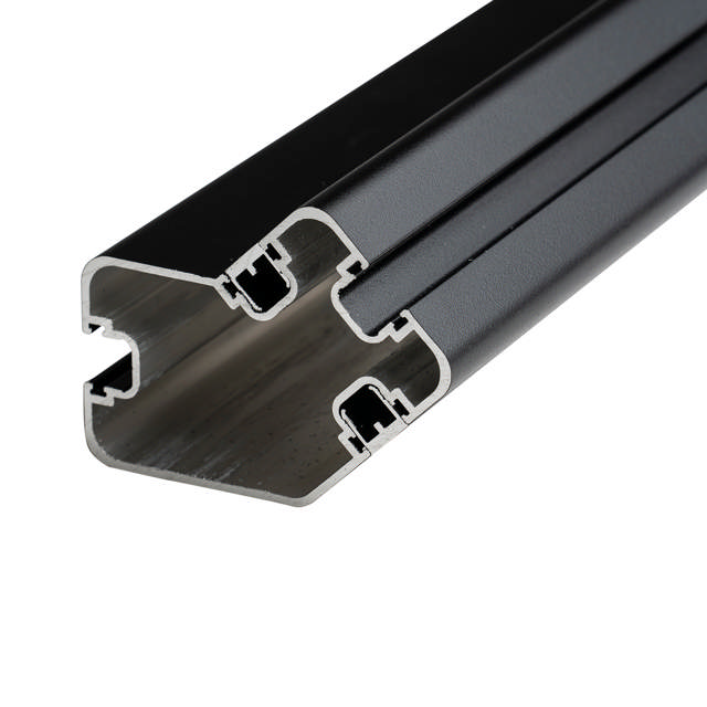 Glasrækv. topm. hj. Stolpe 45° sort